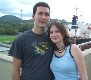 Jon & Shanelle at Panama Canal