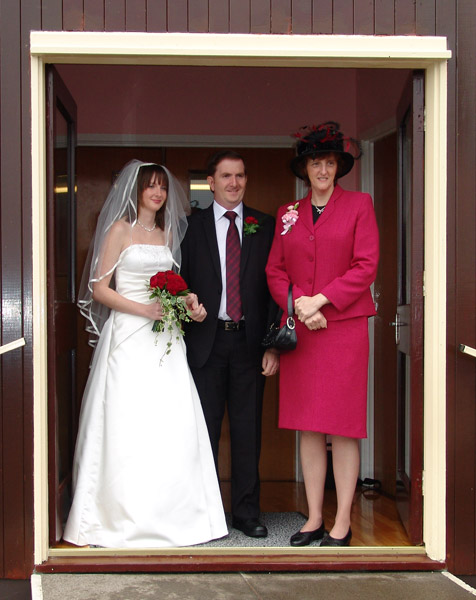 Shanelle and her parents Clive and Hazel