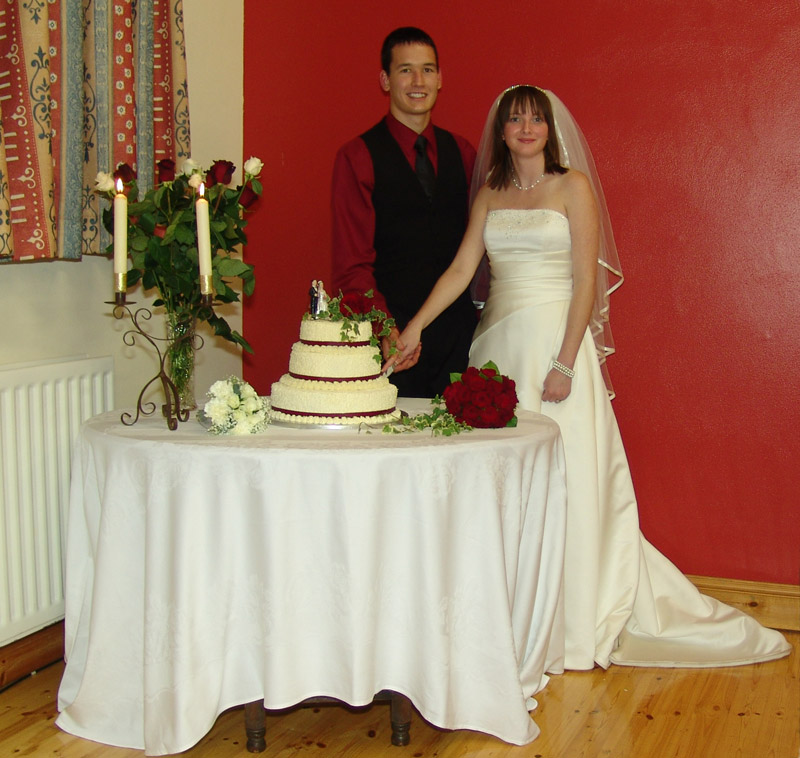 Cutting the cake