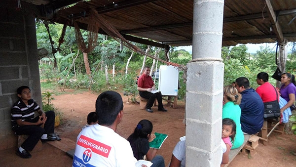 Teaching small group of believers in Pajonal